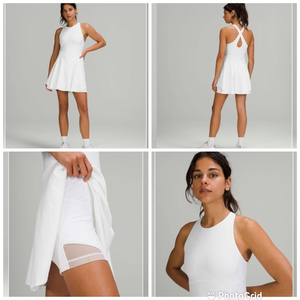 Lululemon NWT White Court Crush Tennis Cottagecore Skort Dress Heritage, size 4 - Picture 3 of 16